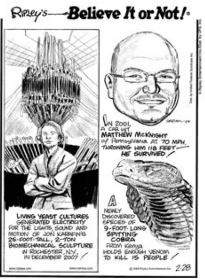 Figure 2. Ripley’s Believe It or Not! publication.1 