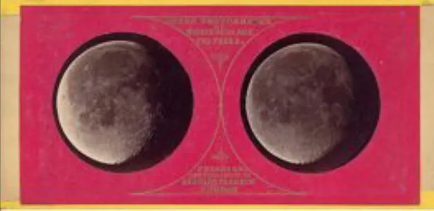 Figure 6. Albumen silver stereogram of the moon.  