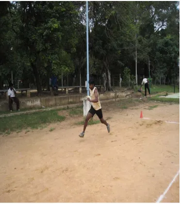 Fig.4.9 Subject completing the shuttle test 