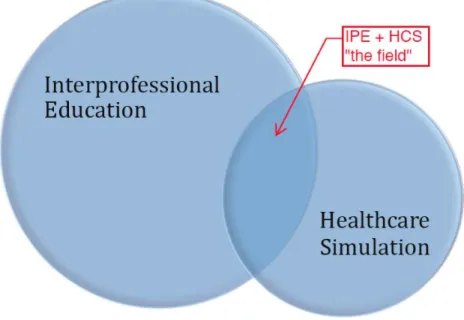 Figure 2.  Interprofessional Education and Healthcare Simulation 
