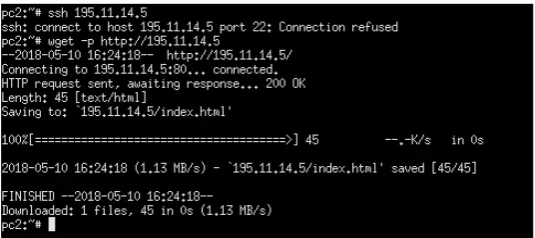 Fig. 13. Pc2 successfully remote Pc1 