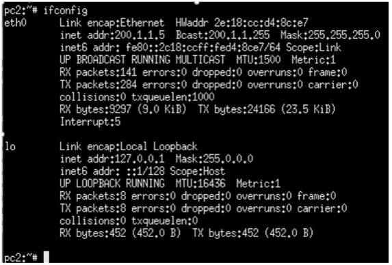 Fig. 18. Ipconfig Pc2 