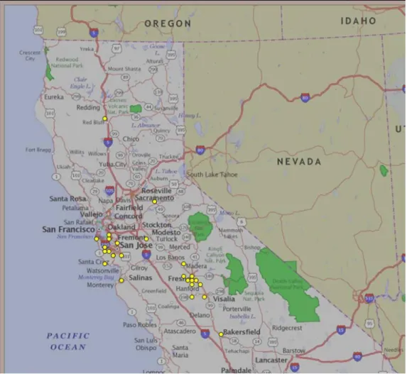Figure 2. Participants Location 