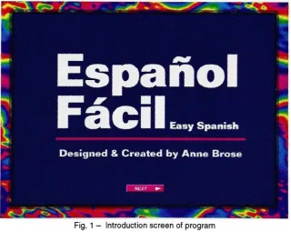 Fig. 1-Introduction screen of program