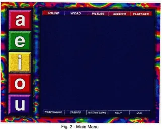 Fig. 3- Illustration of"U" vowel where user can listenclicking on the sound button.