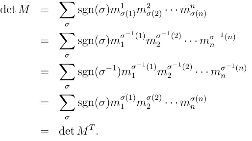 Figure 8.7: Transposes leave the determinant unchanged.