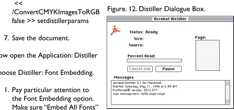 Figure. 12. Distiller Dialogue Box.