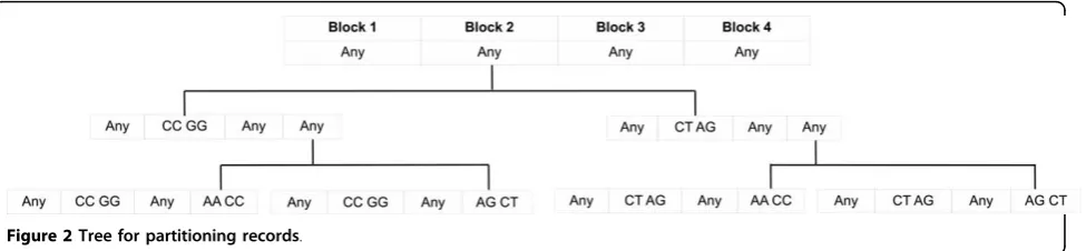 Figure 2 Tree for partitioning records.