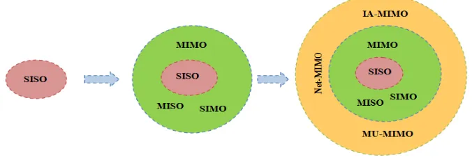 Fig. 2. Different single and multiple antenna techniques. 