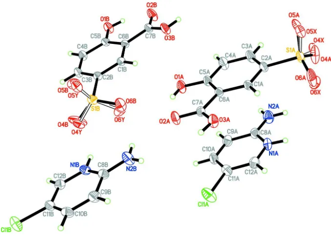 Figure 2The crystal packing of the title compound, showing a hydrogen-bonded (dashed lines) network