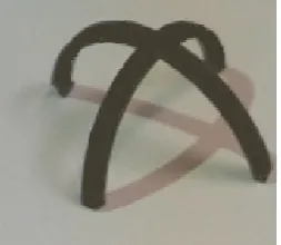 Figure 11.Figure 11.  Deformed conﬁguration of the ﬂat plus-like structure after the heating–cooling process.Deformed configuration of the flat plus-like structure after the heating–cooling process