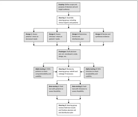 Figure 1 Model Development Process for Decision Aids