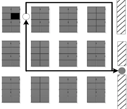 Fig. 6. Implementation effect of traditional single picking path planning algorithm 