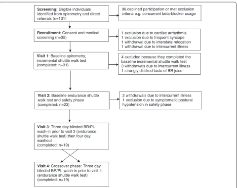 Figure 1 Study design. Visits 1 and 2 occurred approximately 1 week apart and collected baseline and safety data on participants