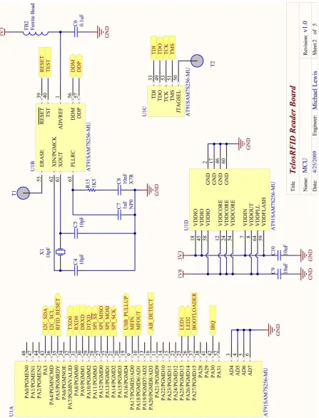 Figure 5.2: Design Schematic Page 2 of 5: Microcontroller Circuitry