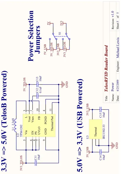 Figure 5.5: Design Schematic Page 5 of 5: Power Circuitry