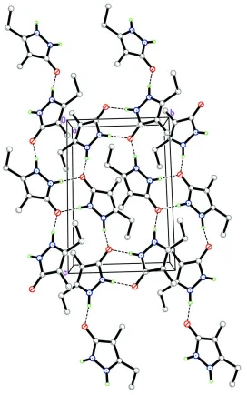 Figure 2The crystal packing of the title compound, showing a 2D array parallel to the bc plane