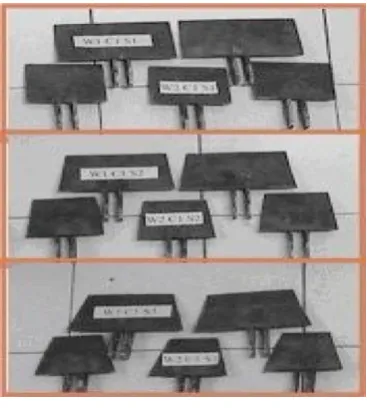 Figure 1  Views of spading blades used for the study 