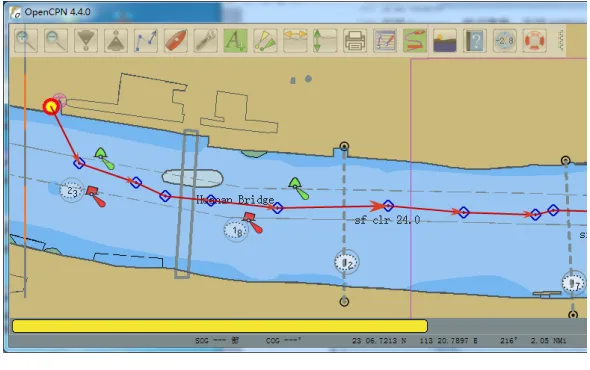 Fig. 7. Route planning 