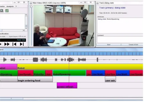 Fig. 5. ANVIL workspace of decoding a video ﬁle.