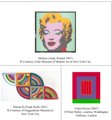 Figure 2.1 Examples of artwork containing fluorescent colors. 