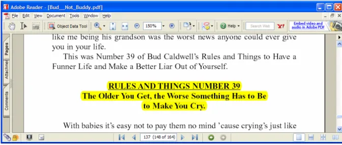 Figure 4.3  Use of Highlighter Tool 