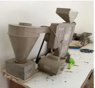 Figure 2 Machine (type Yanmar) used for hulling paddy 