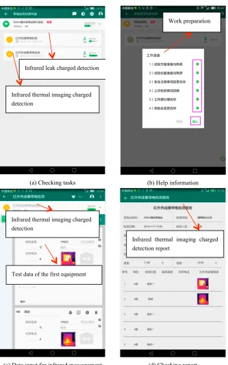 Fig. 8. App Interface for on-site team  
