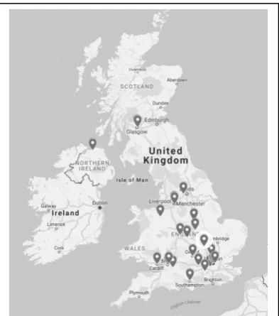 Figure 2: Space Engineering staff from 28 Universities across the UK have signed up to be members of SUN