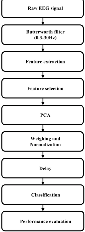 Fig. 1. Processing steps implemented for drowsiness detection. 