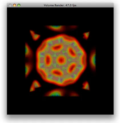 Figure 1.3: A buckyball volume rendered using volume ray casting, a direct volume ren-dering algorithm