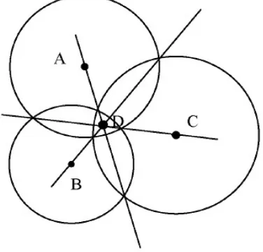 Fig. 1. Trilateration in actual situation 