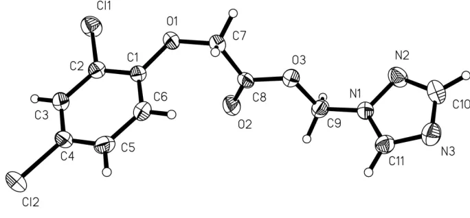 Figure 1The molecular structure of (I), with atom labels and 40% probability displacement ellipsoids for non-H atoms