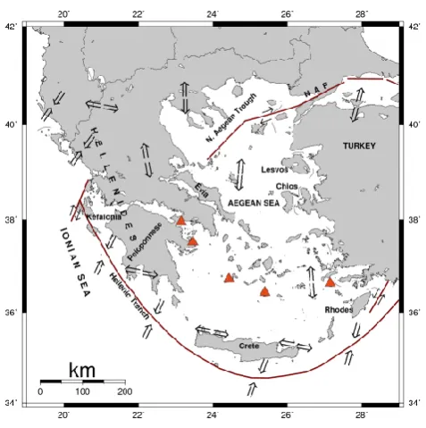 Fig. 4. Seismicity in Greece in the the twentieth century.