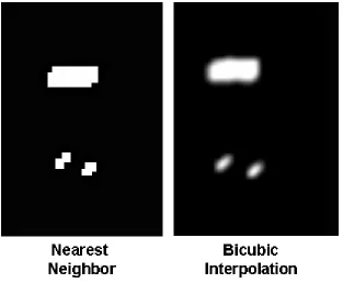 FIGURE 3.26 – Motion Truth Resized to (64 x 64) Block-Space (Zoom of Figure 3.25). 