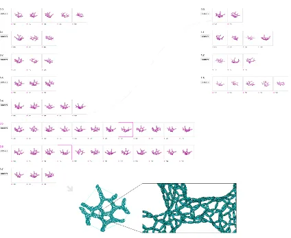 Figure 11. Evolving hanging pollen-grain sculptures by the artist Lee Simmons. 