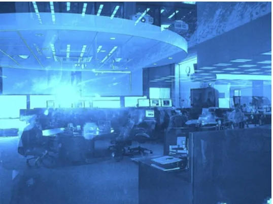 Fig. 1. LHC control room at Fermilab (photo by J. Zalewski). 
