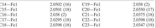 Table 1Selected bond lengths (A˚ ).