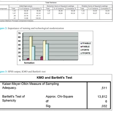 Figure 3: SPSS output, KMO and Bartlett's test