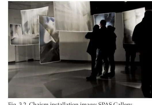 Fig. 3.2  Chaism installation image; SPAS Gallery, 