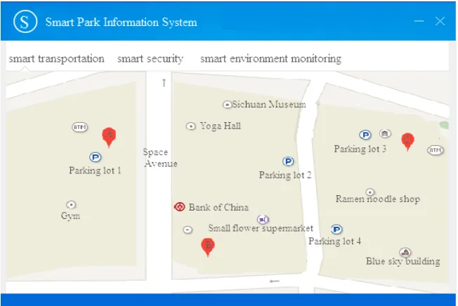 Fig. 7. The implementation interface for cluster terminal location 