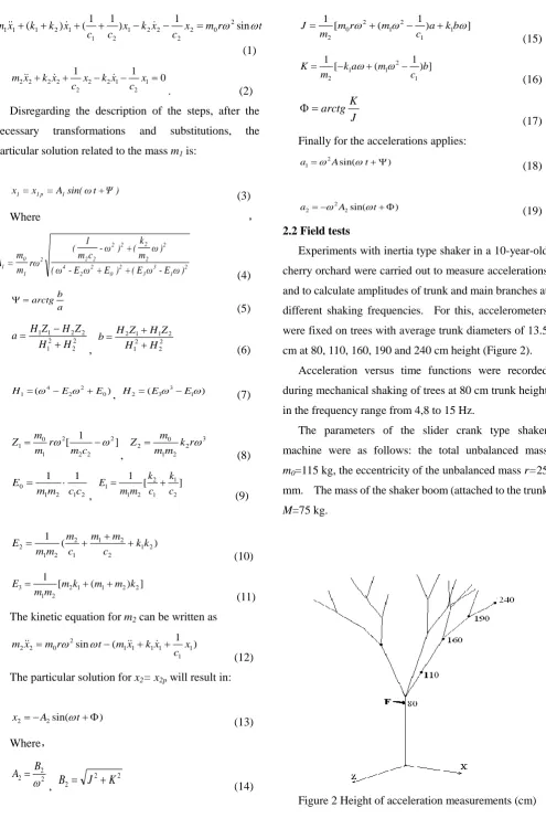 Figure 2 Height of acceleration measurements (cm) 