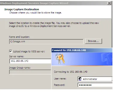 Figure 13 – Capture Wizard, group choice after authentication 