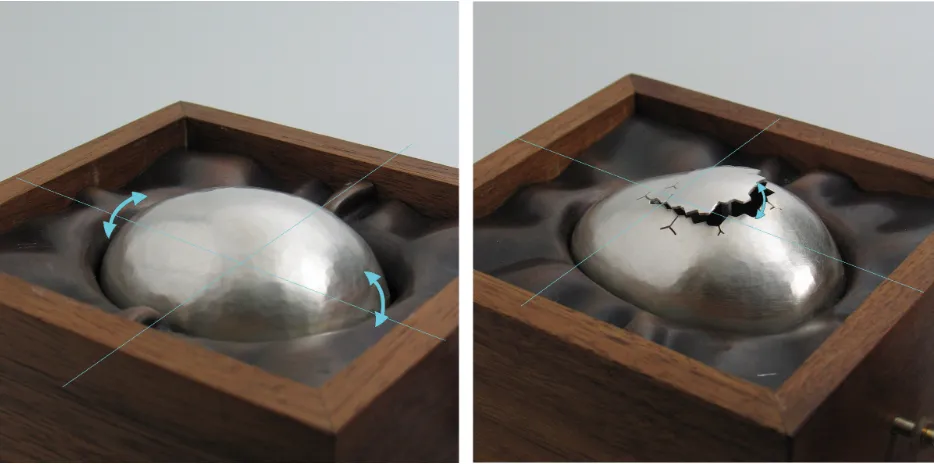 Fig. 6 Movement of Eggs – Trembling (left) & Breaking (right) 
