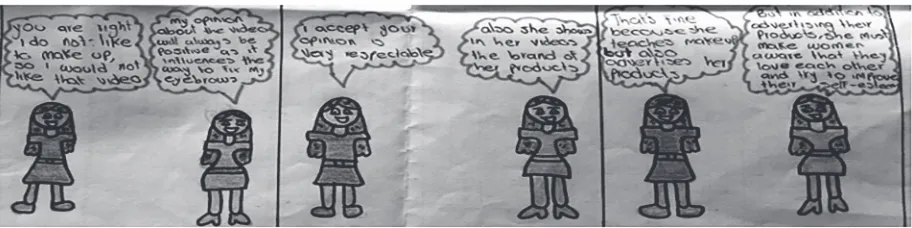 Figure 3. Participant 7’s Artifact: Comic Strip, Lesson 7