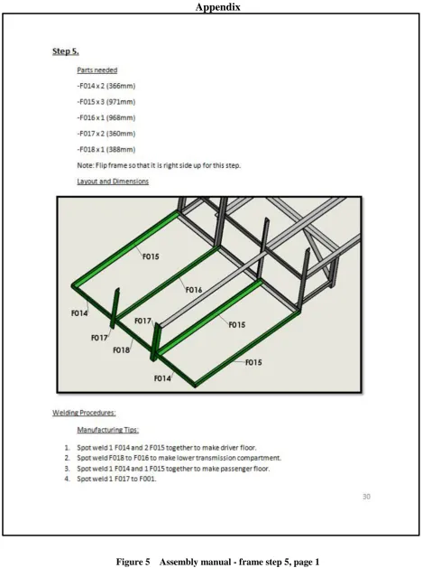 Figure 5  Assembly manual - frame step 5, page 1 