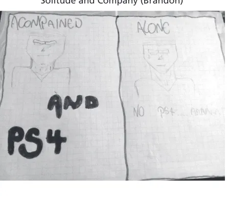 Figure 1. Drawing by a Student Representing  Solitude and Company (Alex)2