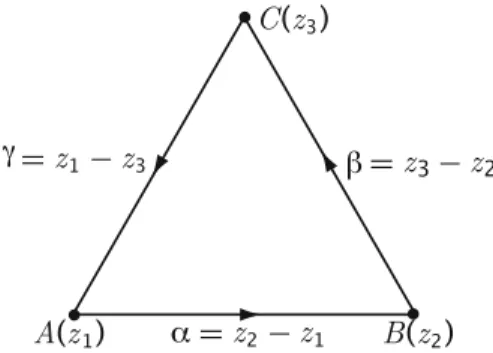 Figure 1.6. Equilateral triangle  ABC (αα)(ββ)(γγ) = (αα) 3 and (αα)(ββ)(γγ) = (ββ) 3 