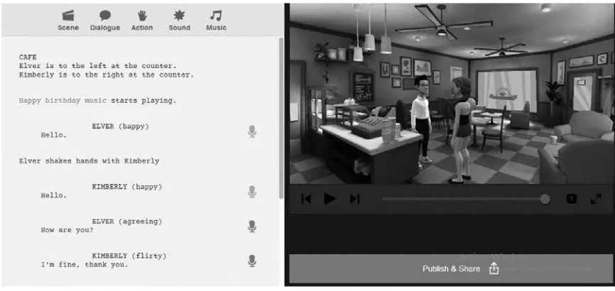 Figure 1. Digital Story Created by Students  