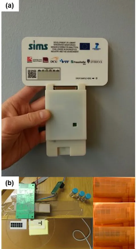 Fig. 7b shows the test set up of separate display and sensor to 